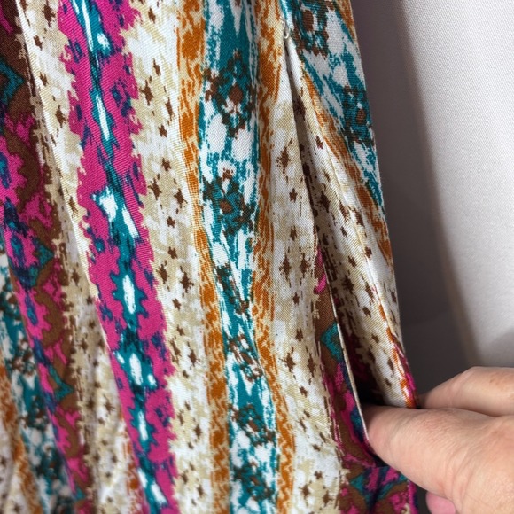 Savanna Jane Boho‎ Maxi Dress Size M Multicolor Sleeveless Casual Sundress - Picture 5 of 11